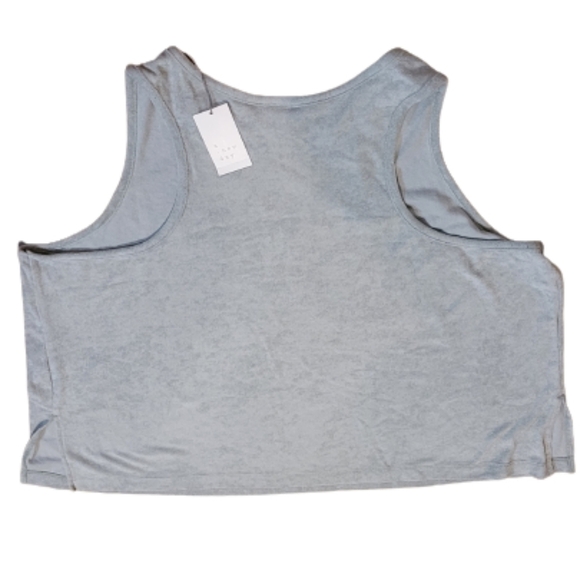 NWT A NEW DAY Terry Tank Top, Light Green, Size 2X - Picture 4 of 10